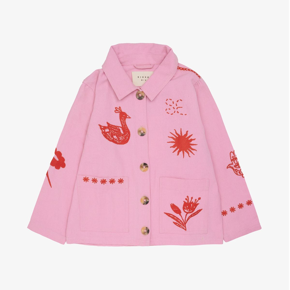 MY Mini Organic Cotton Jacket rose - 5-6 år