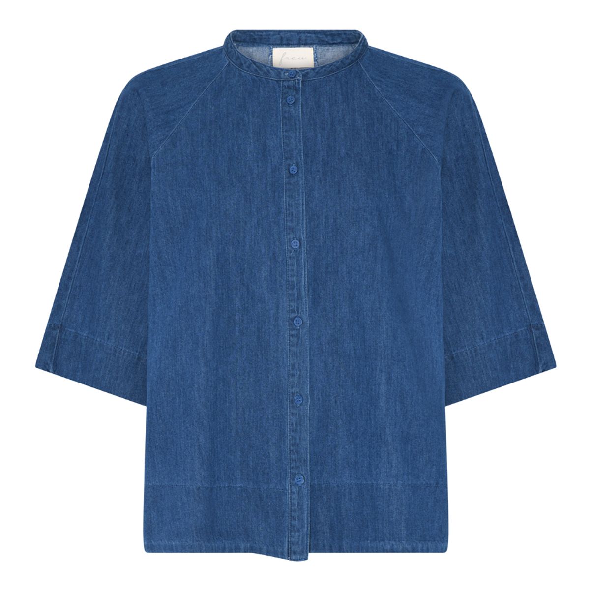 Abu Dhabi 3/4 Short Denim Top clear blue