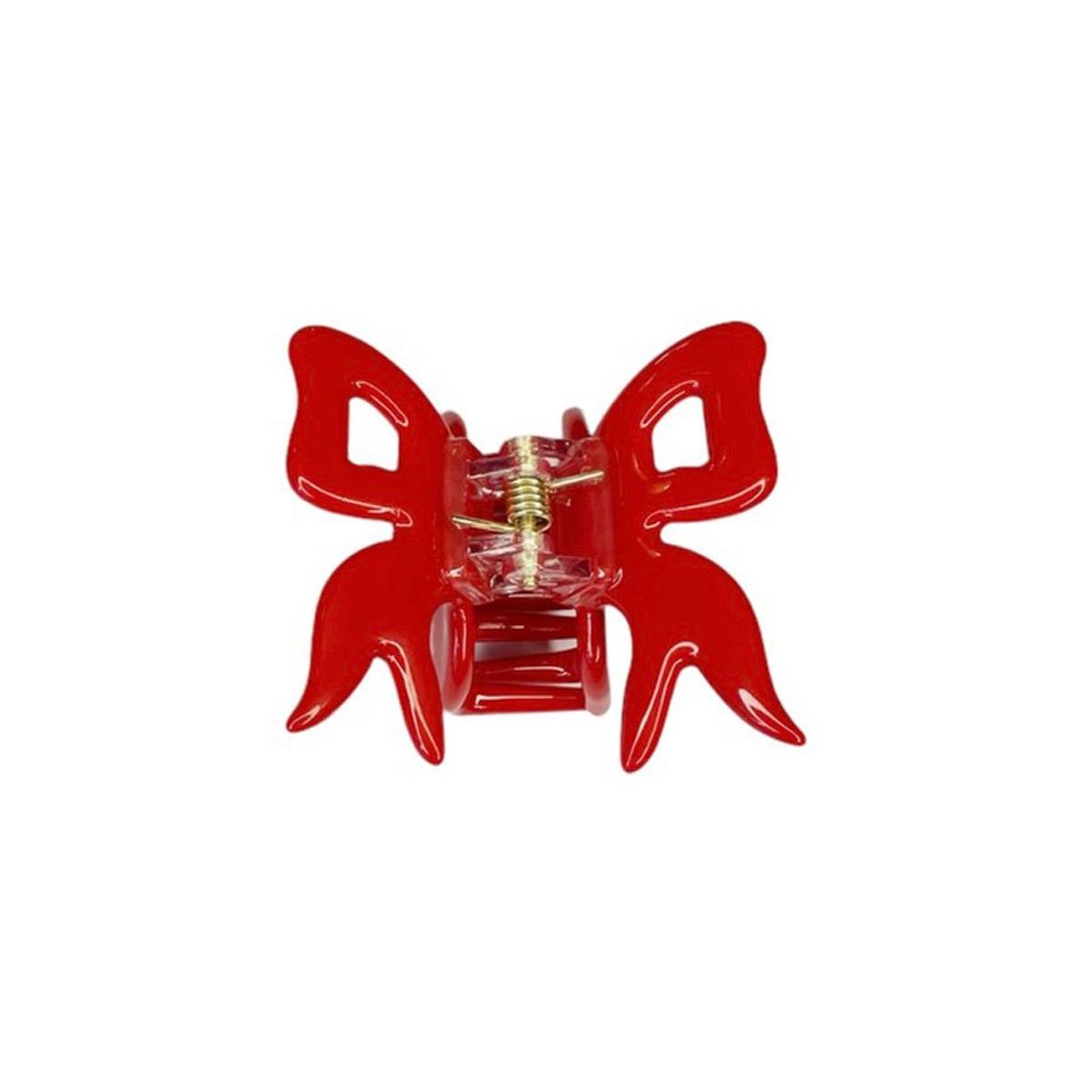 Petite Arc Bow Clip bright red