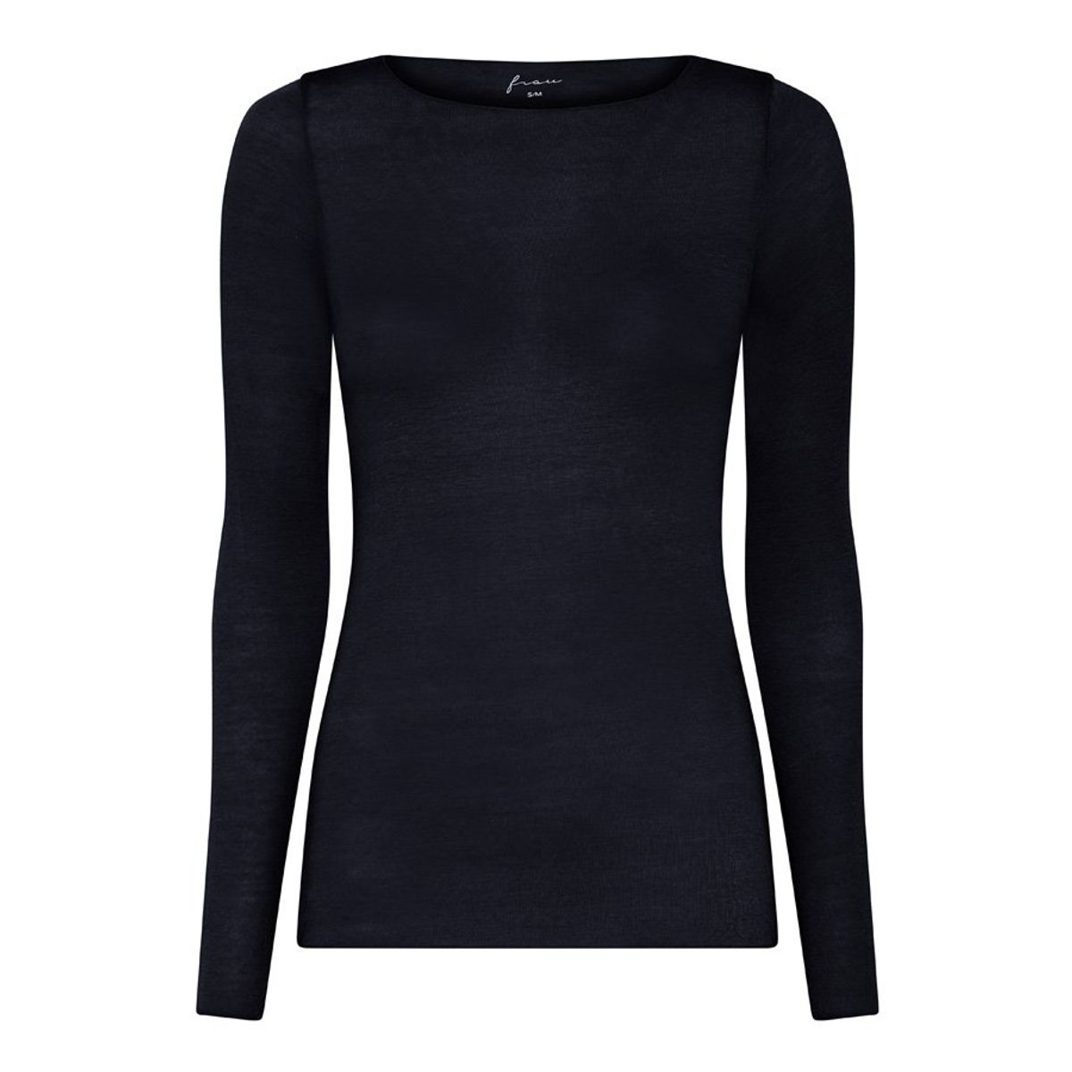 Lima Cashmere Ls Boatneck Top - Black, S/M