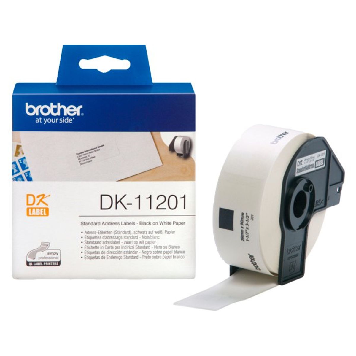 Brother etiket adresselabel 29x90mm 400stk