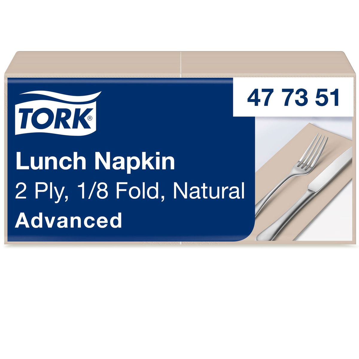 Tork 477351 Advanced servietter 33x33cm natur 200stk