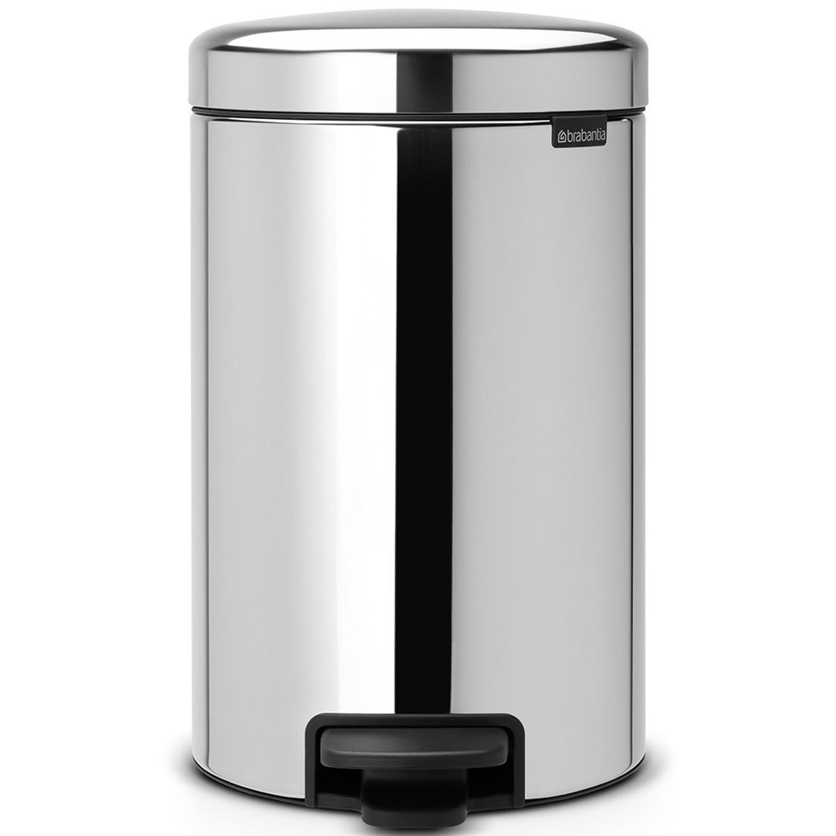 Brabantia newIcon pedalspand brilliantsteel 12 l