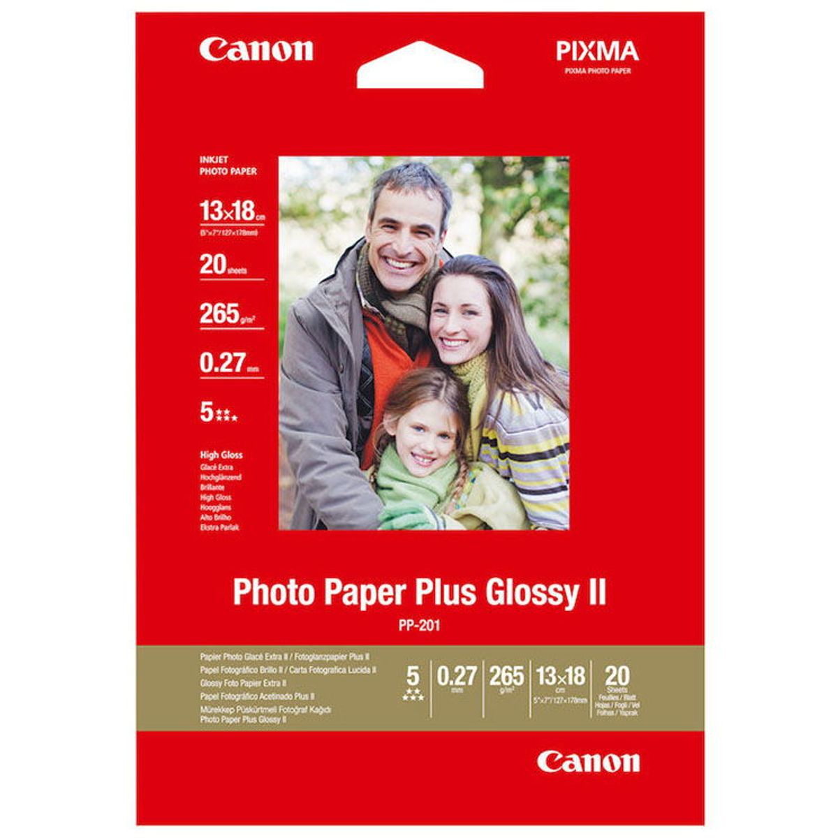 Canon PP-201 Plus Glossy II fotopapir 265 g