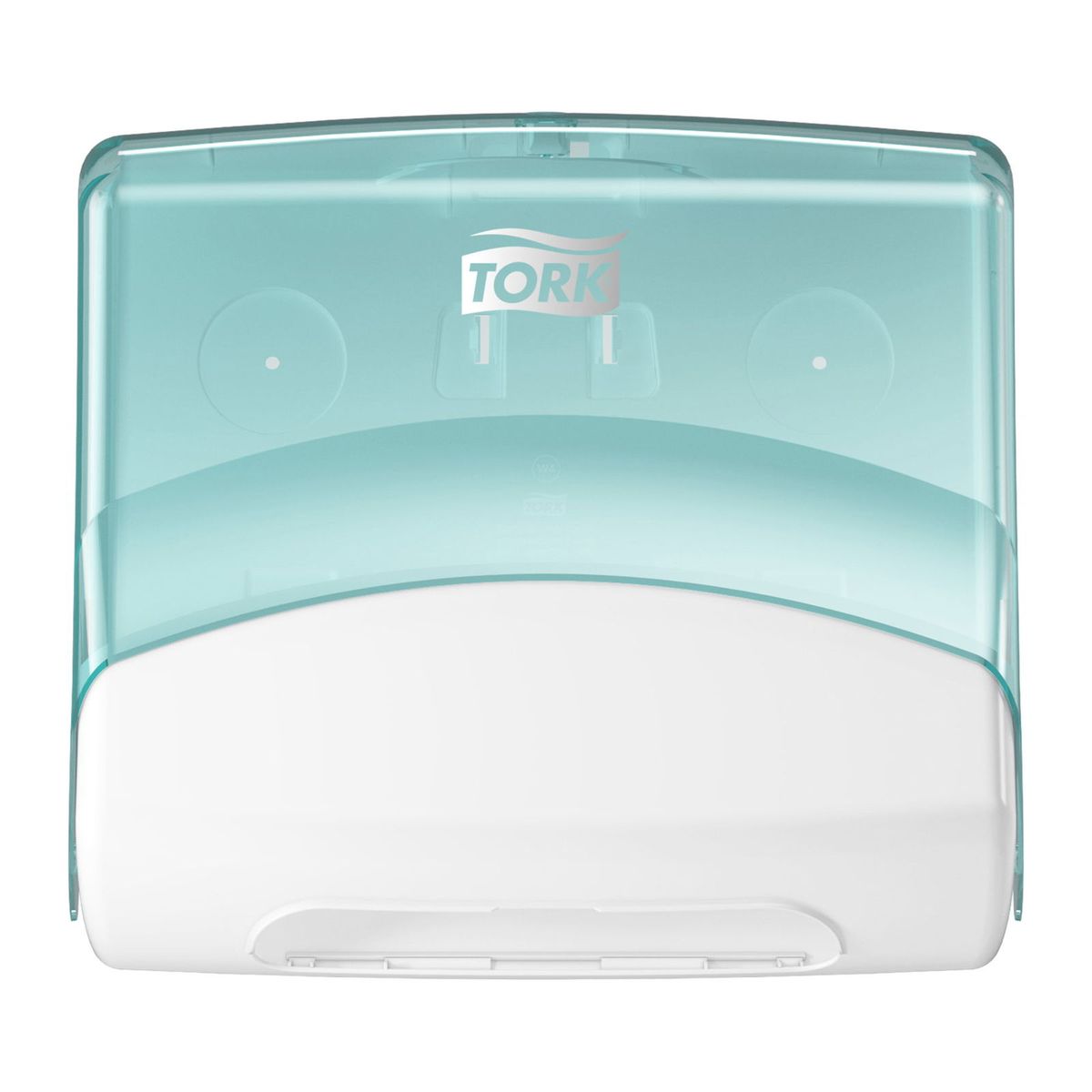 Tork 654000 Top-Pak dispenser W4 hvid/turkis