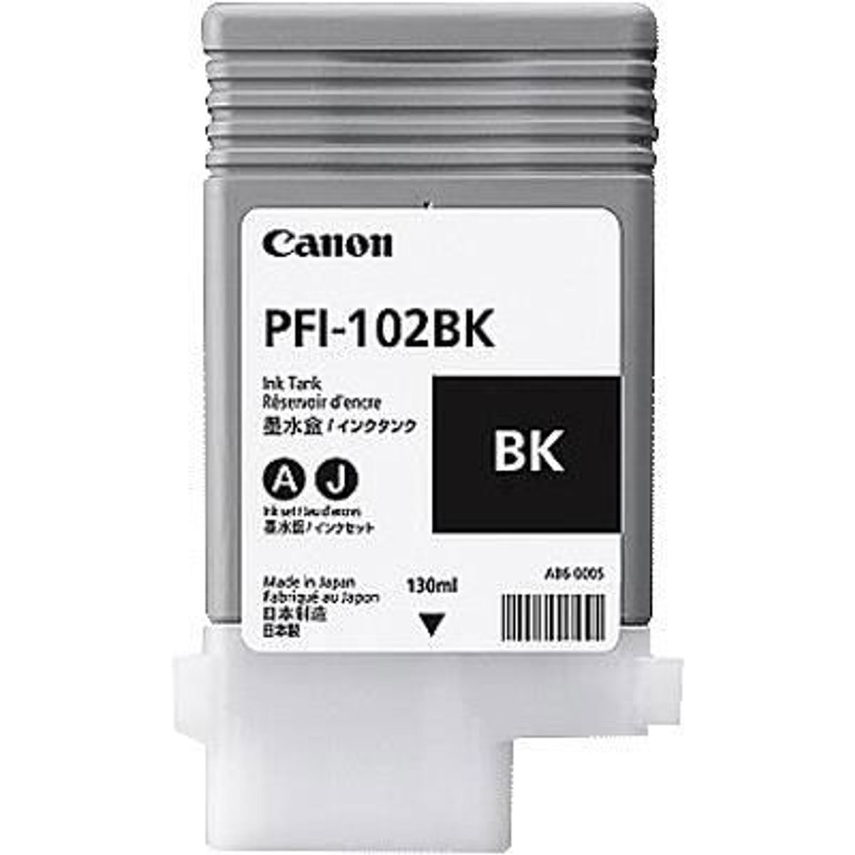 Canon PFI-102BK 0895B001AA Sort Blækpatron, 130 ml