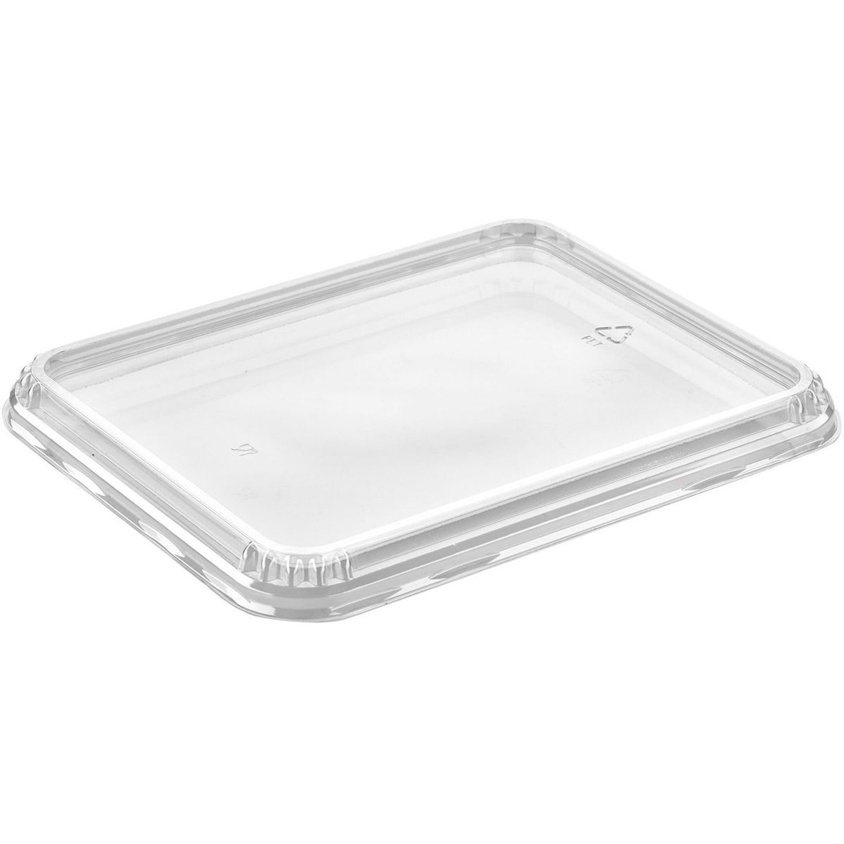 Takeaway plastlåg 182,9x231,9x16,3mm klar