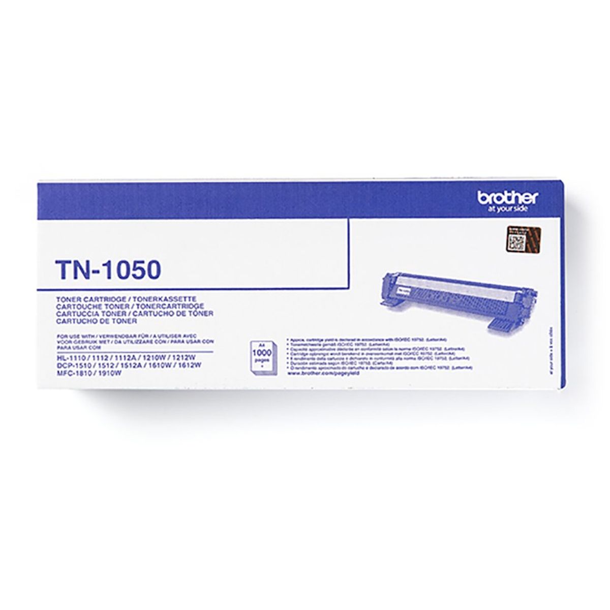 Brother TN-1050 Sort Lasertoner, 1.000 sider