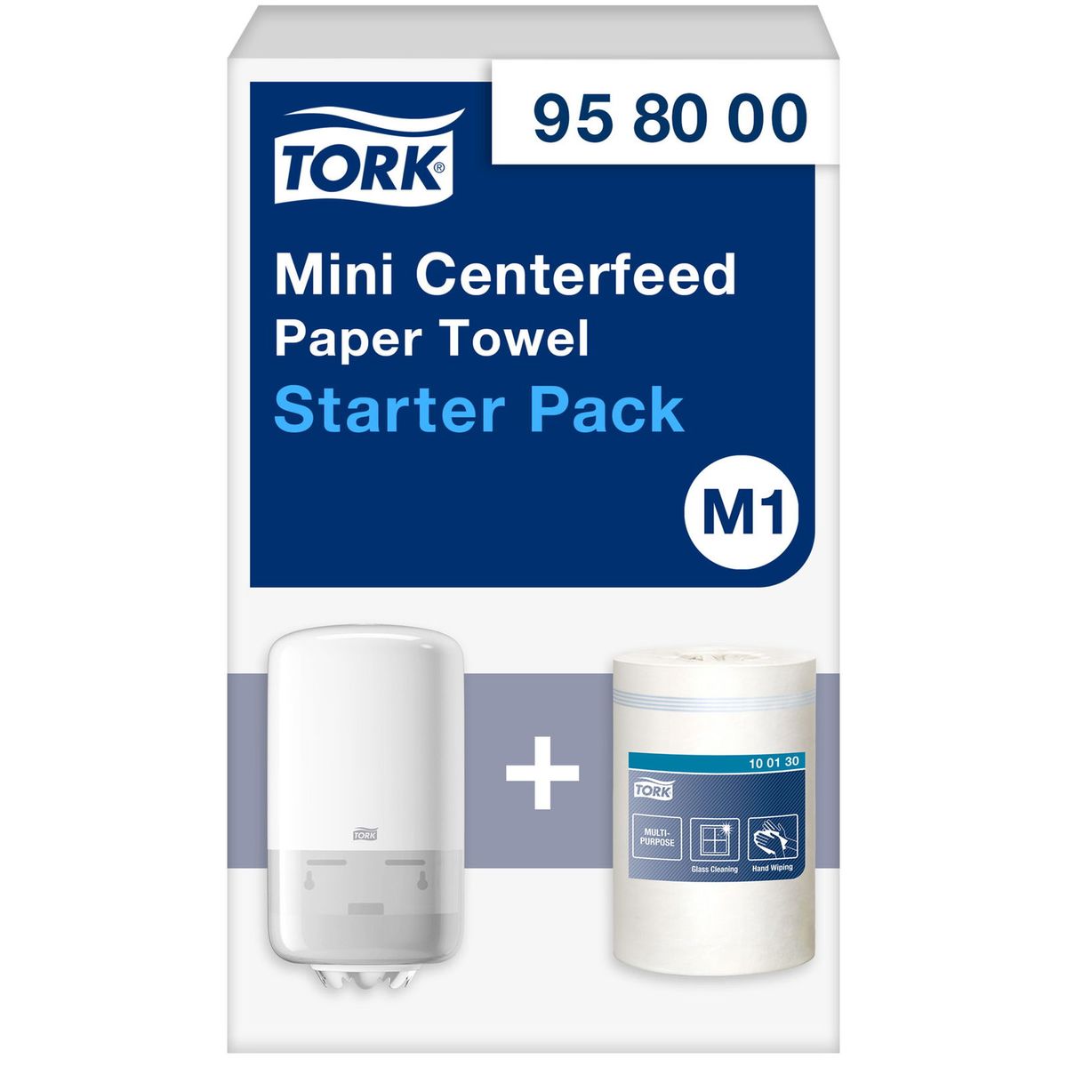 Tork 958000 StarterPack M1 mini centerfeed 958000 i hvid