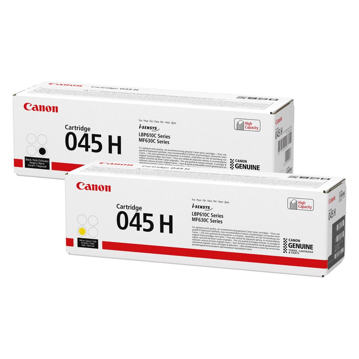 Canon 045H 1243C002 gul lasertoner, 2.200 sider