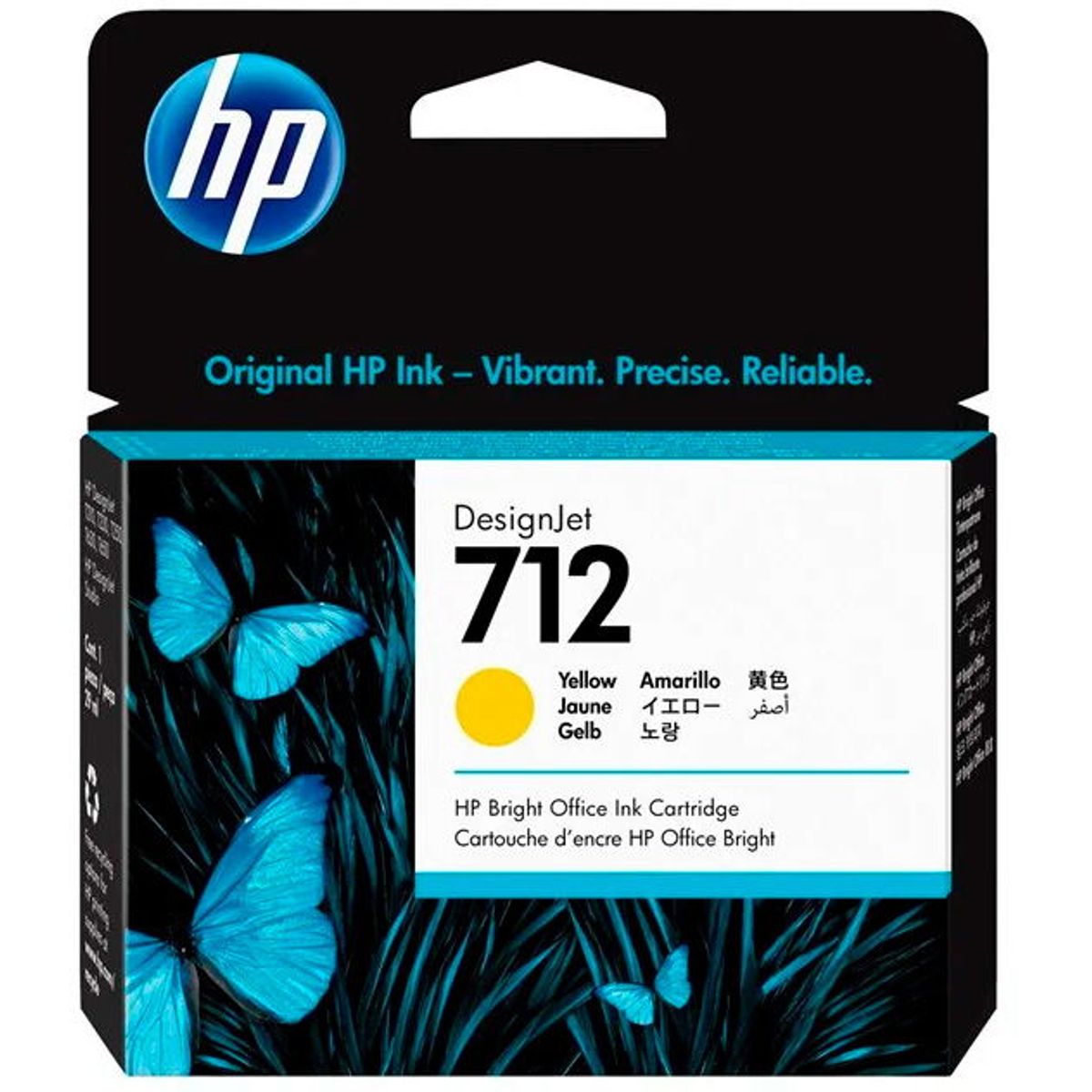 HP 712 blækpatron 29ml yellow