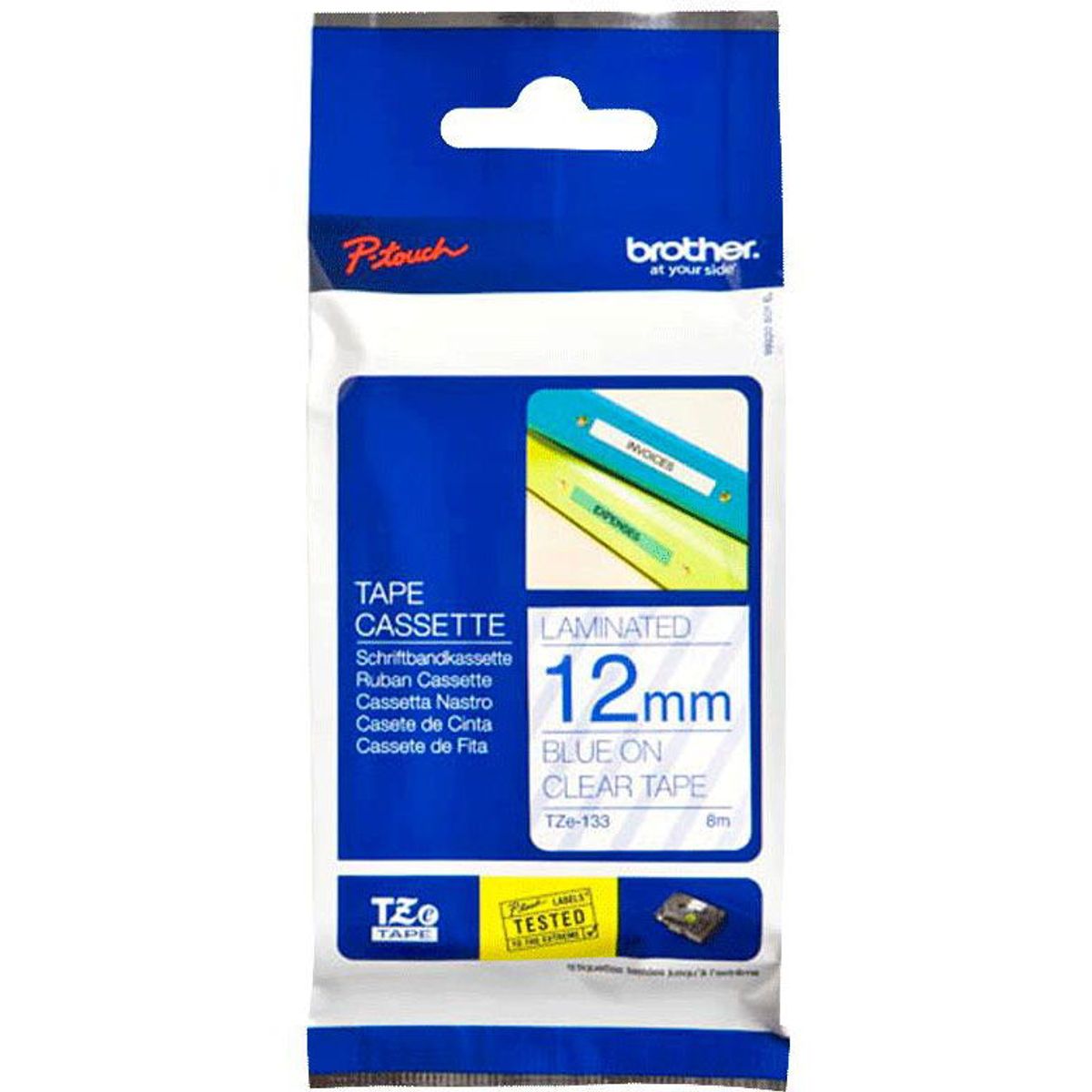 Brother TZe-tape TZE133 bla;klar 12 mm x 8 m