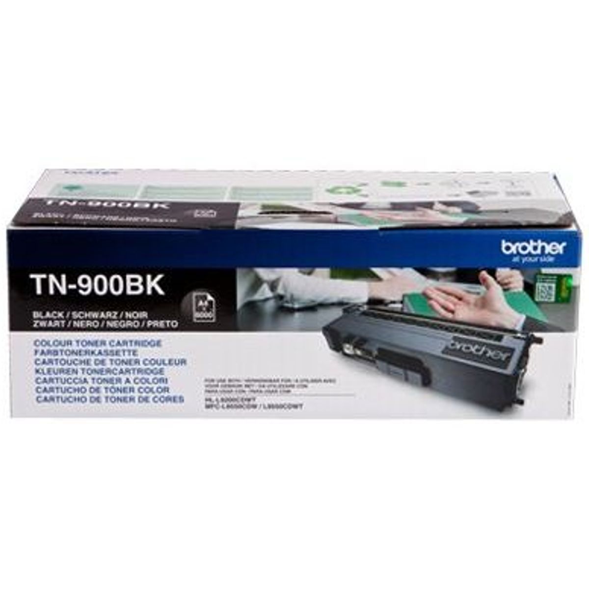 Brother TN900BK Sort Lasertoner, 6000 sider