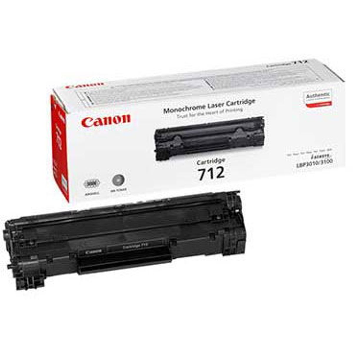 Canon 712 1870B002AA Sort Lasertoner, 1.500 sider