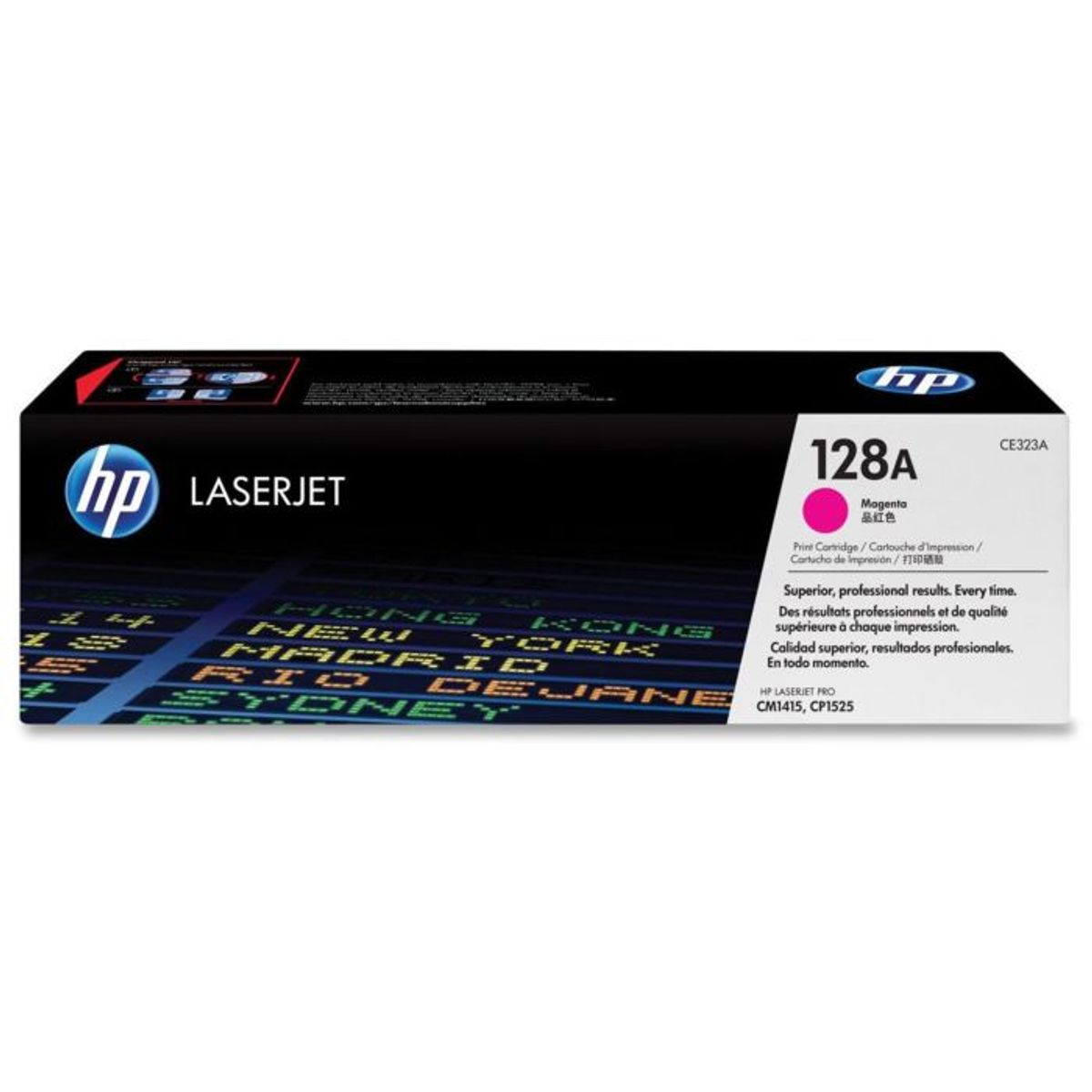 HP 128A CE323A Magenta Lasertoner, 1.300 sider