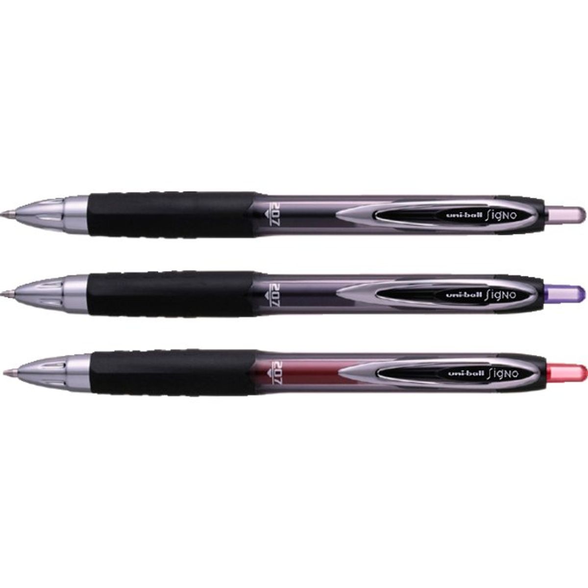 Uni-ball Signo 207 pen 0,4mm rød