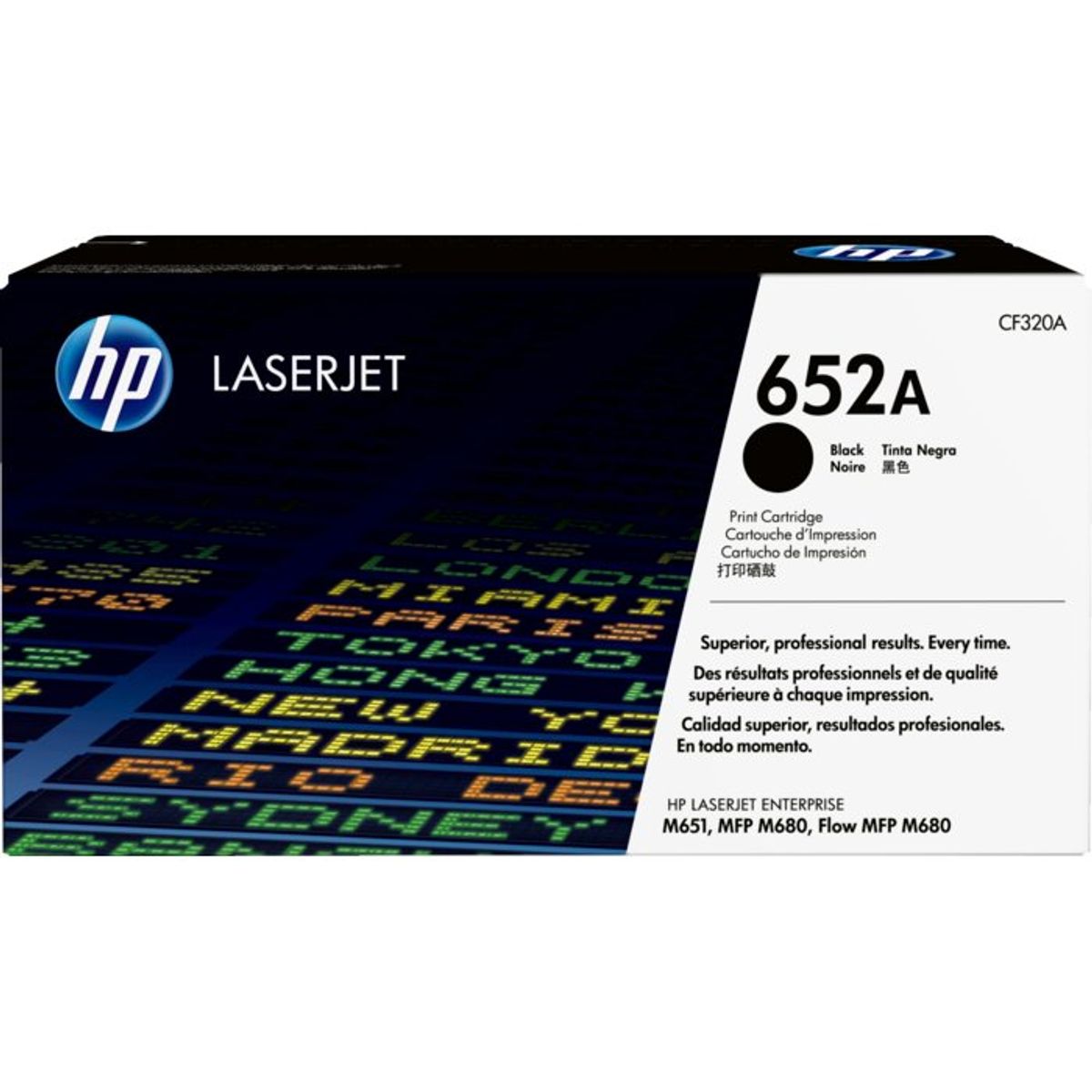 HP 652A CF320A Sort Lasertoner, 11.500 sider