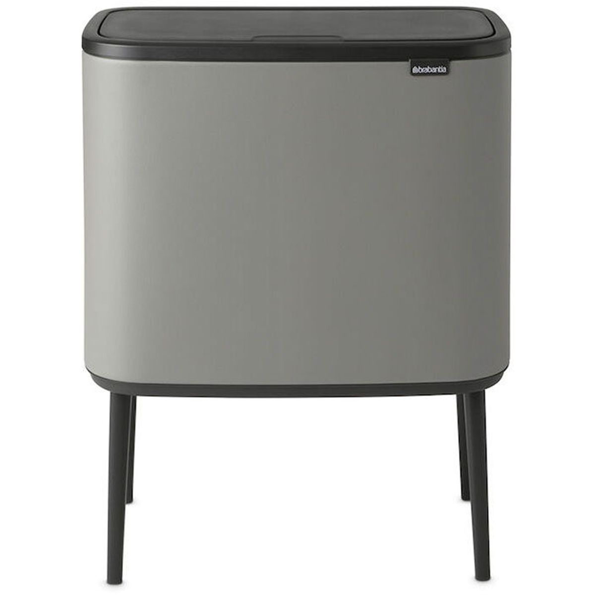 Brabantia BO vippelågsspand 11+23 ltr Concrete Grey