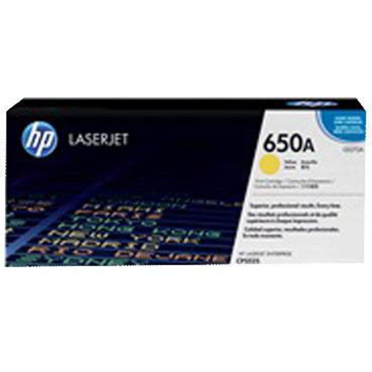 HP 650A toner yellow