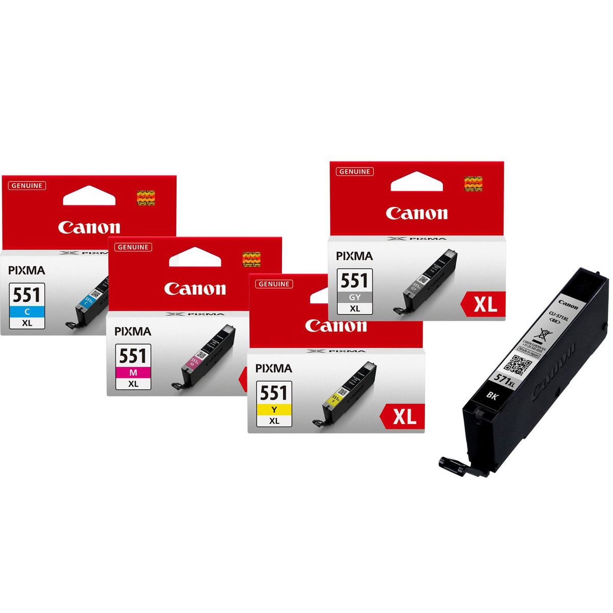 Canon CLI-551BKXL 6443B001 Sort Blækpatron, 1.130 sider