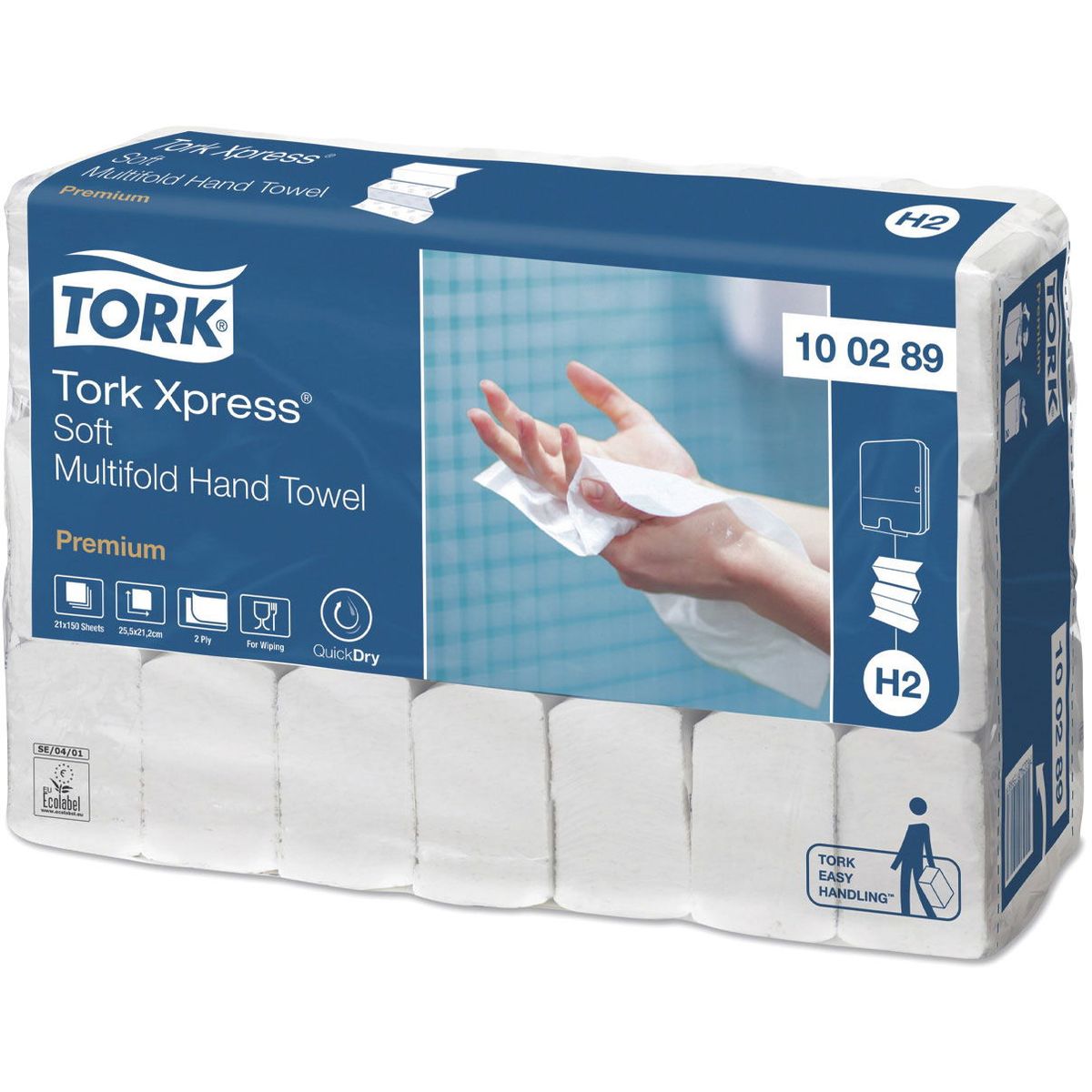 Tork Xpress Premium soft håndklædeark H2 3-fold 2Lag