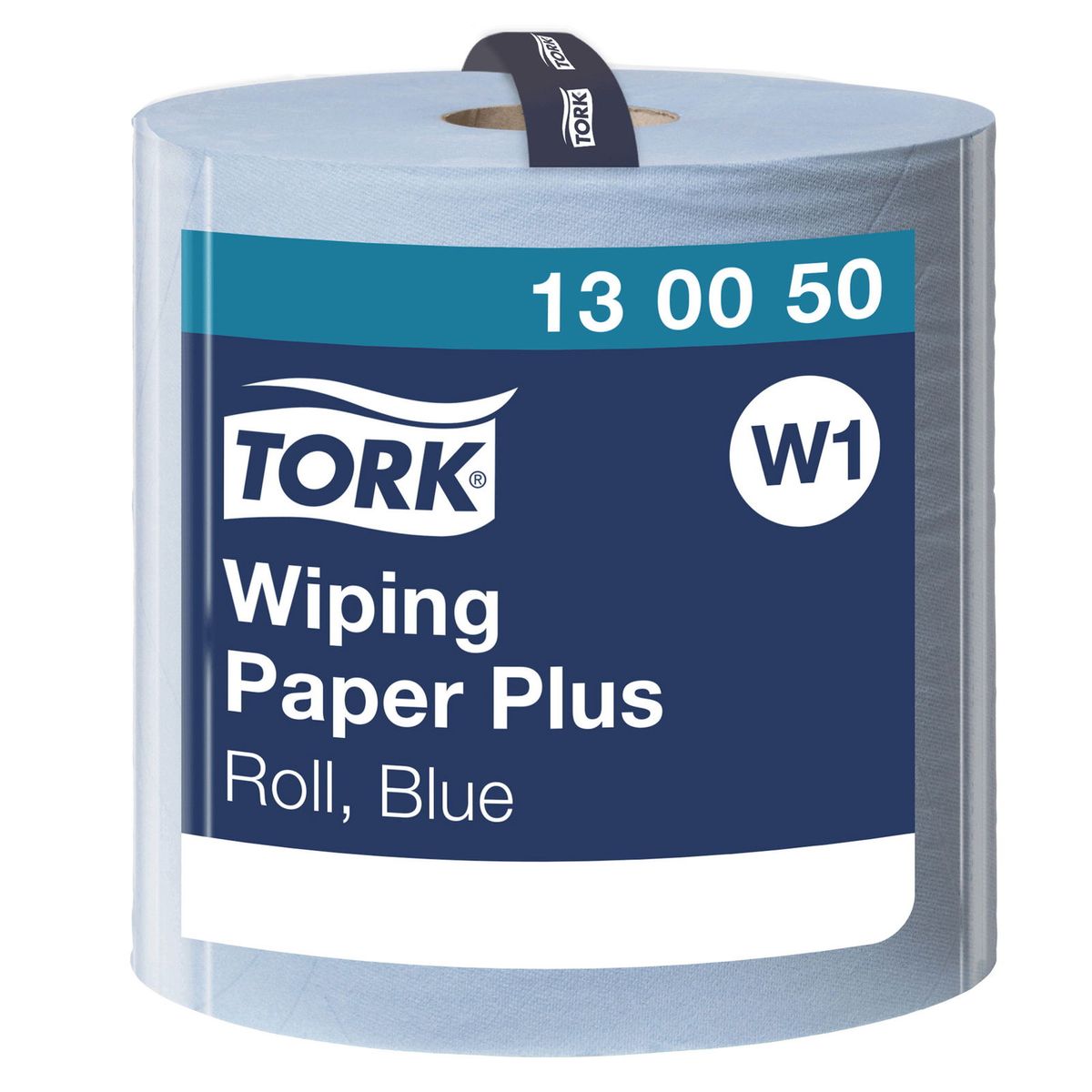 Tork 130050 Plus W1 2lags aftørringspapir blå