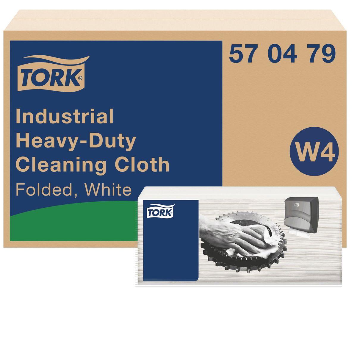 Tork 570479 Industri aftørringsklud W4 hvid