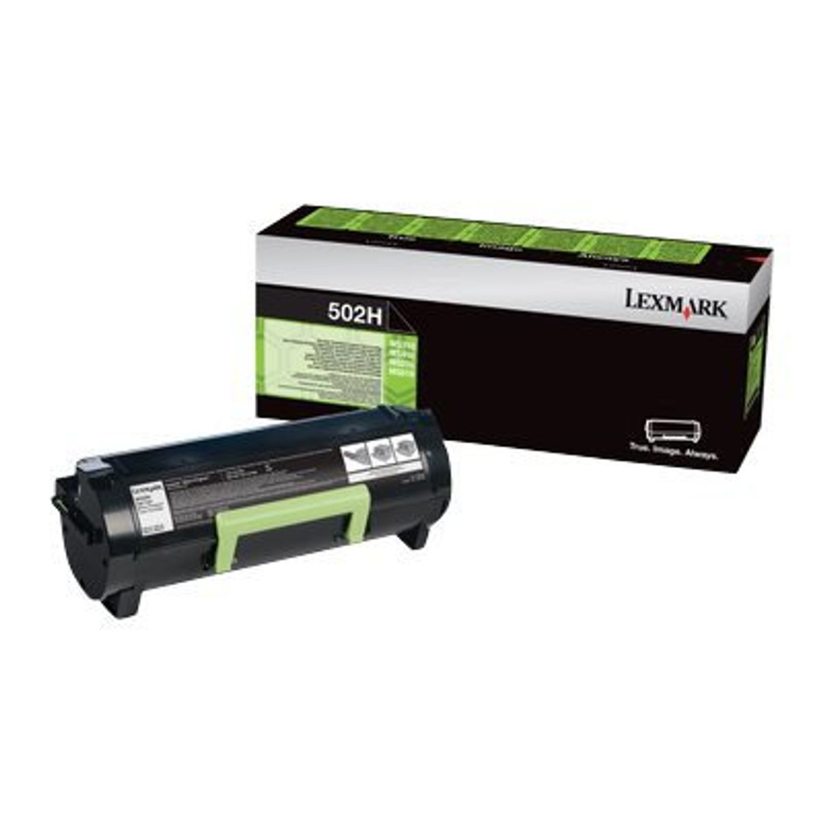 Lexmark 502H 50F2H00 Sort Lasertoner, 5.000 sider