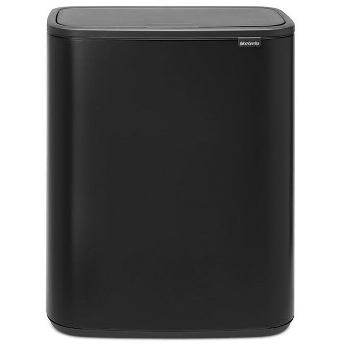 Brabantia BO vippelågsspand 2x30 ltr matt black 60 l