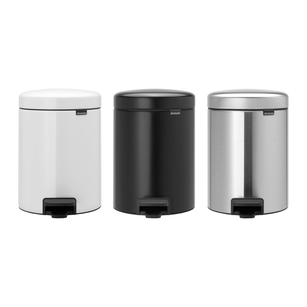 Brabantia NewIcon pedalspand 5L Matt Steel