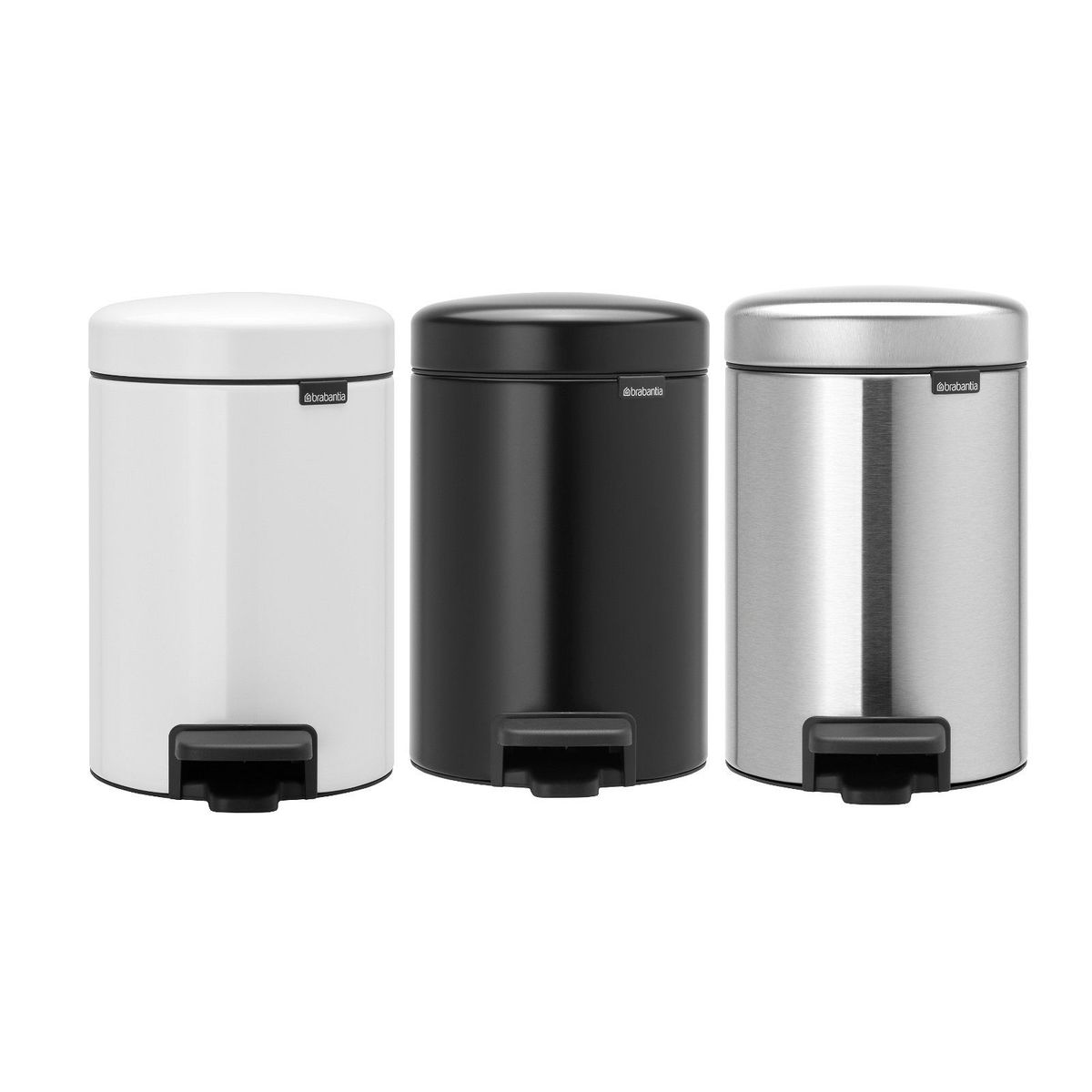 Brabantia NewIcon pedalspand 3L Platinum