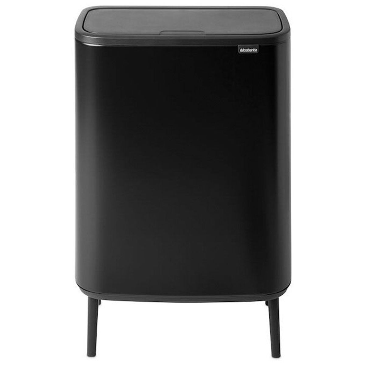 Brabantia BO High vippelågsspand 2x30 ltr matt black