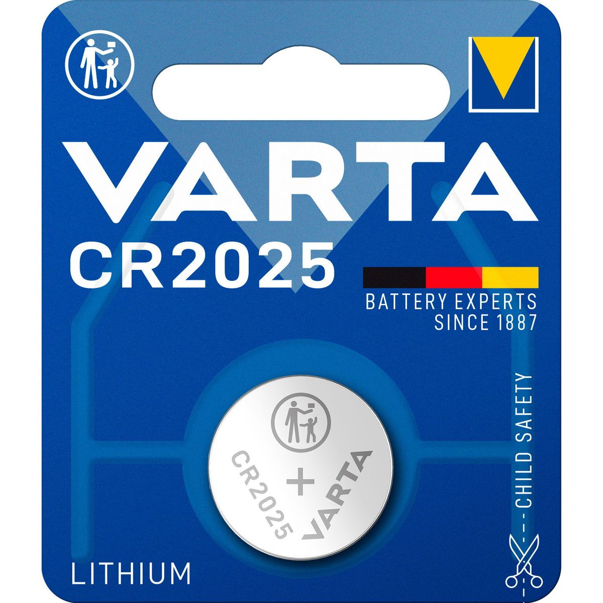 VARTA knapcellebatteri CR2025 1 stk