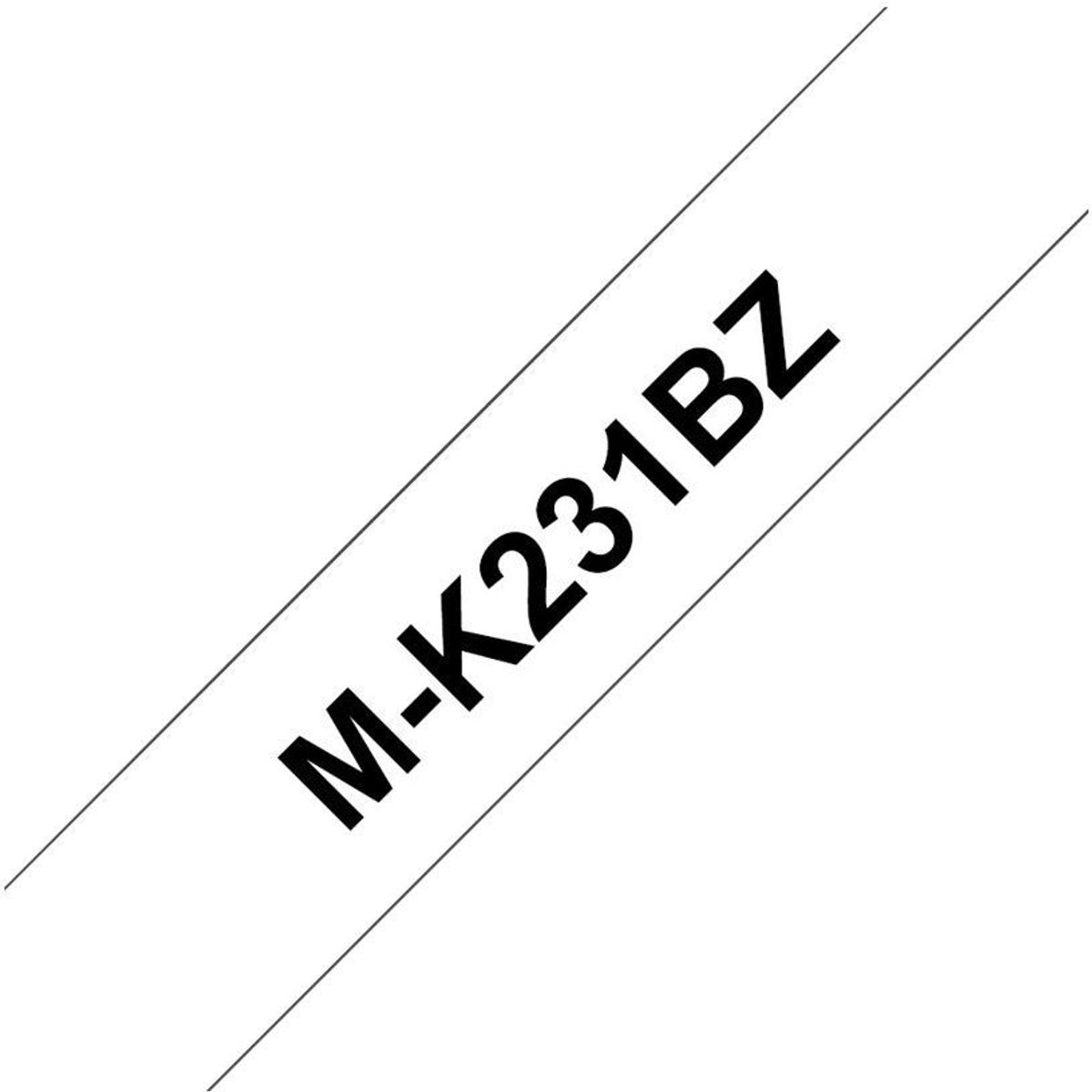 Brother MK-tape MK231BZ sort;hvid 12 mm x 8 m