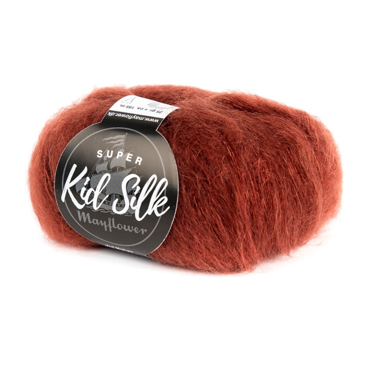 Mayflower Super Kid Silk - Blodrød 35, Mohair/Silk, fra Mayflower