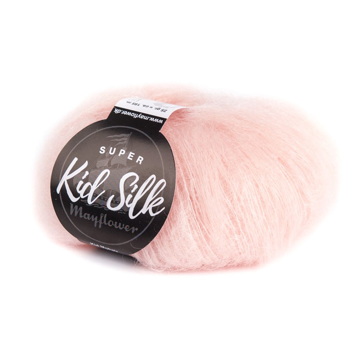 Mayflower Super Kid Silk - Pastel Rød 15, Mohair/Silk, fra Mayflower