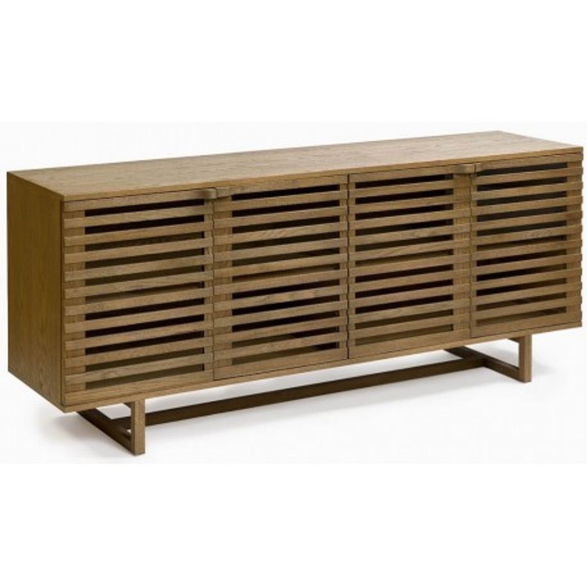 Sideboard i egetræ B180 cm - Rustik natur