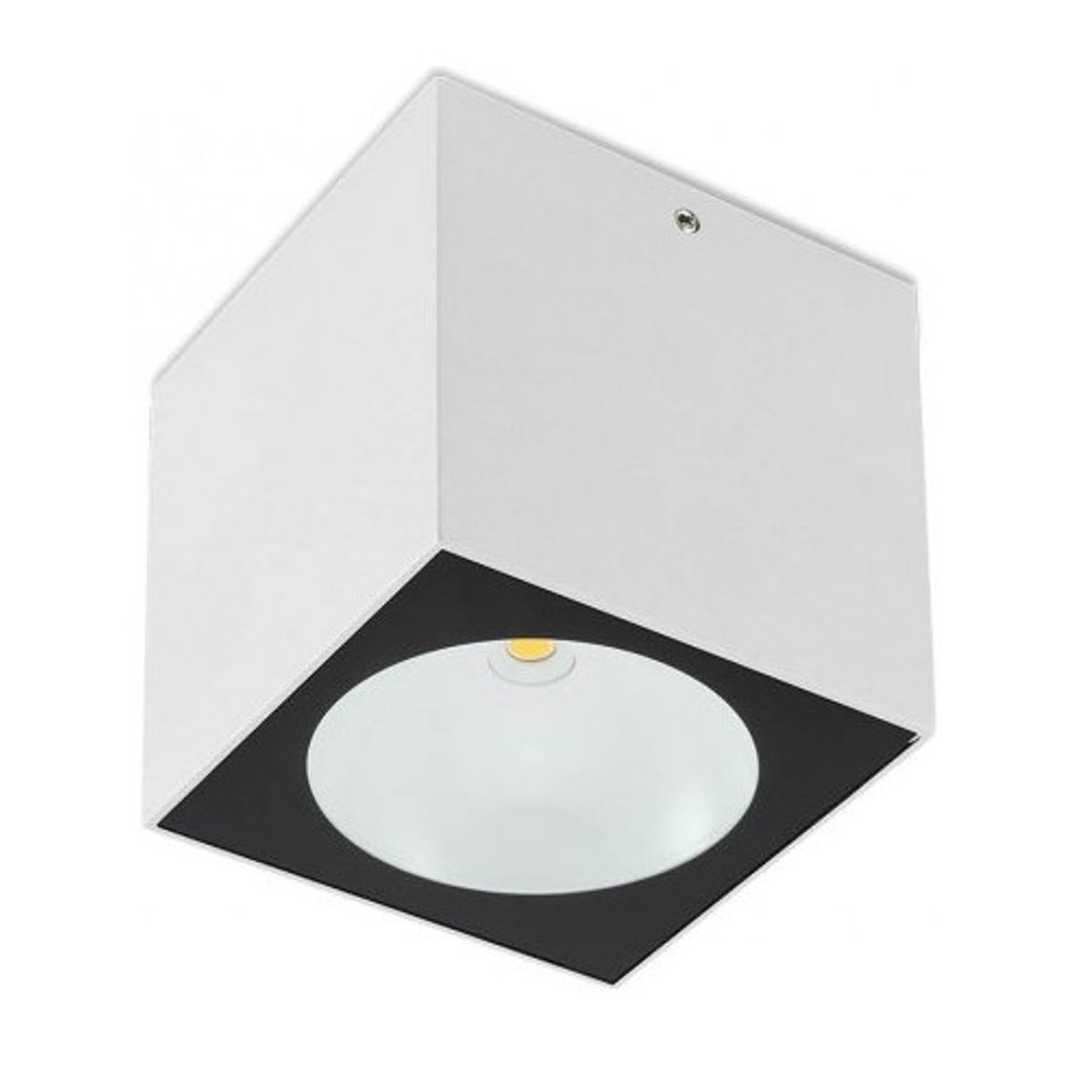 TEKO Påbygningsspot i aluminium 9,1 x 9,1 cm 1 x 6W COB LED - Mat hvid