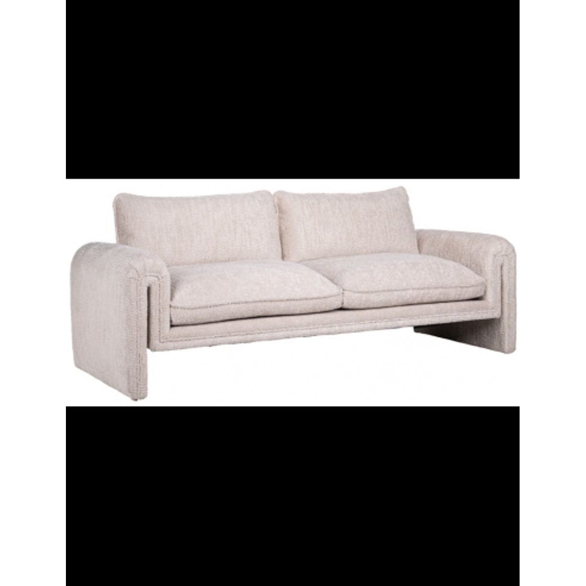 Sandro 3-personers sofa i polyester B230 cm - Creme