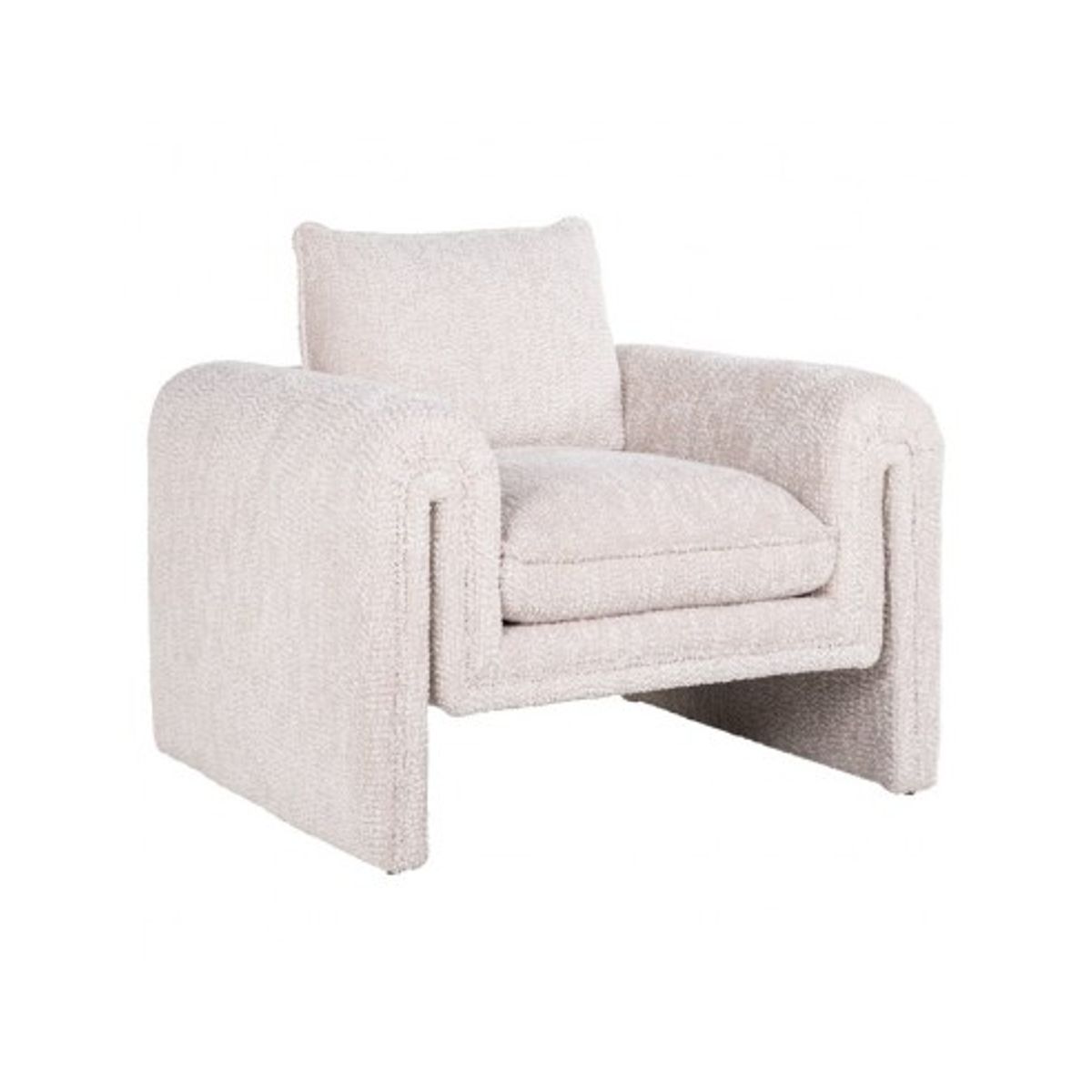 Sandro lænestol i polyester B106 cm - Creme