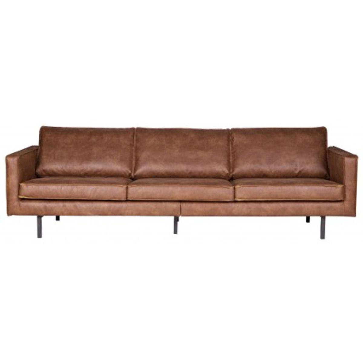 Rodeo 3-personers sofa i læder B277 cm - Vintage cognac