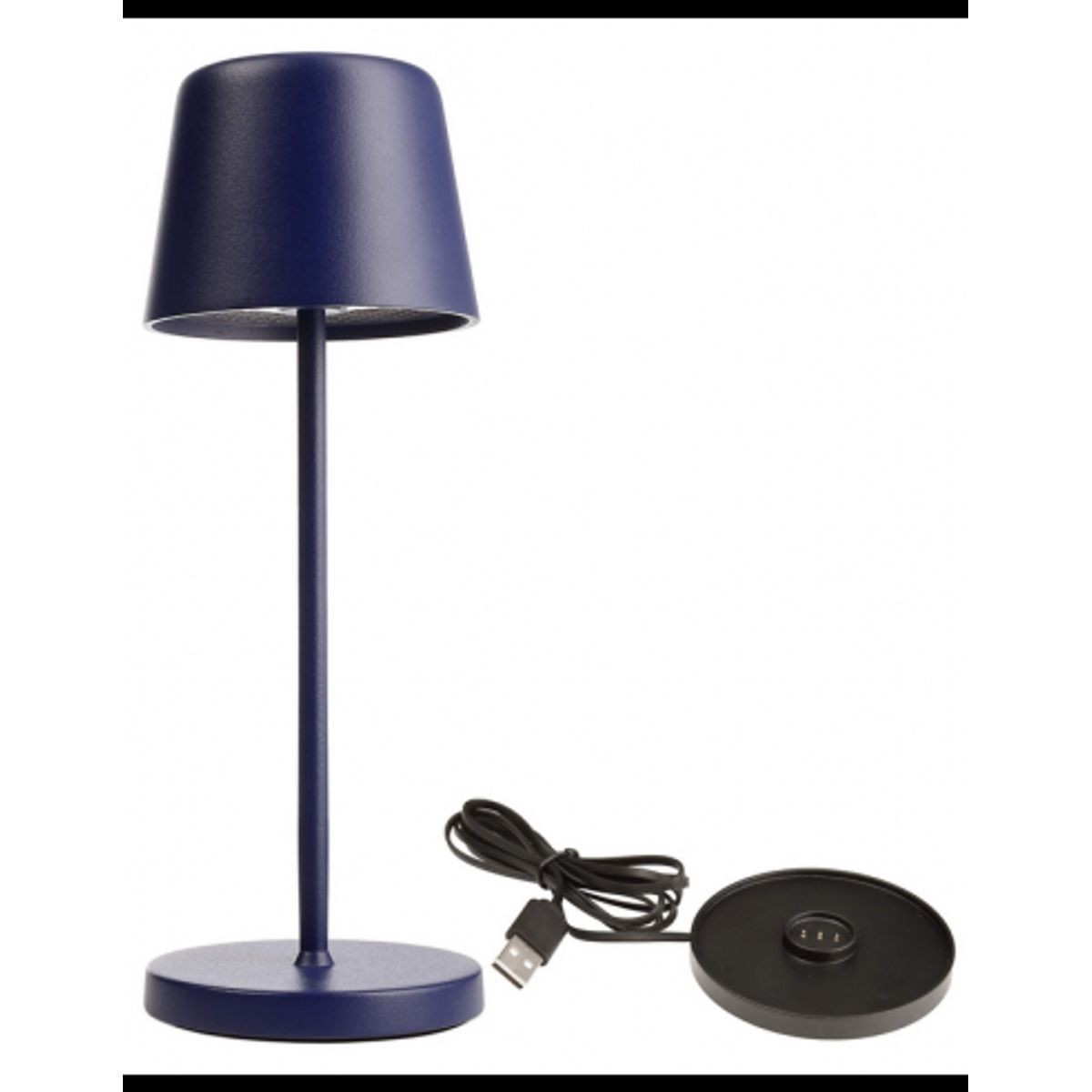 Canis Mini inden-/udendørs trådløs bordlampe H20,8 cm 2,3W LED - Mat blå