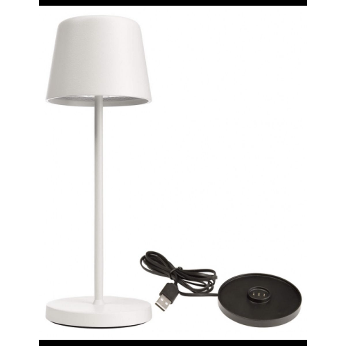 Canis Mini inden-/udendørs trådløs bordlampe H20,8 cm 2,3W LED - Mat hvid