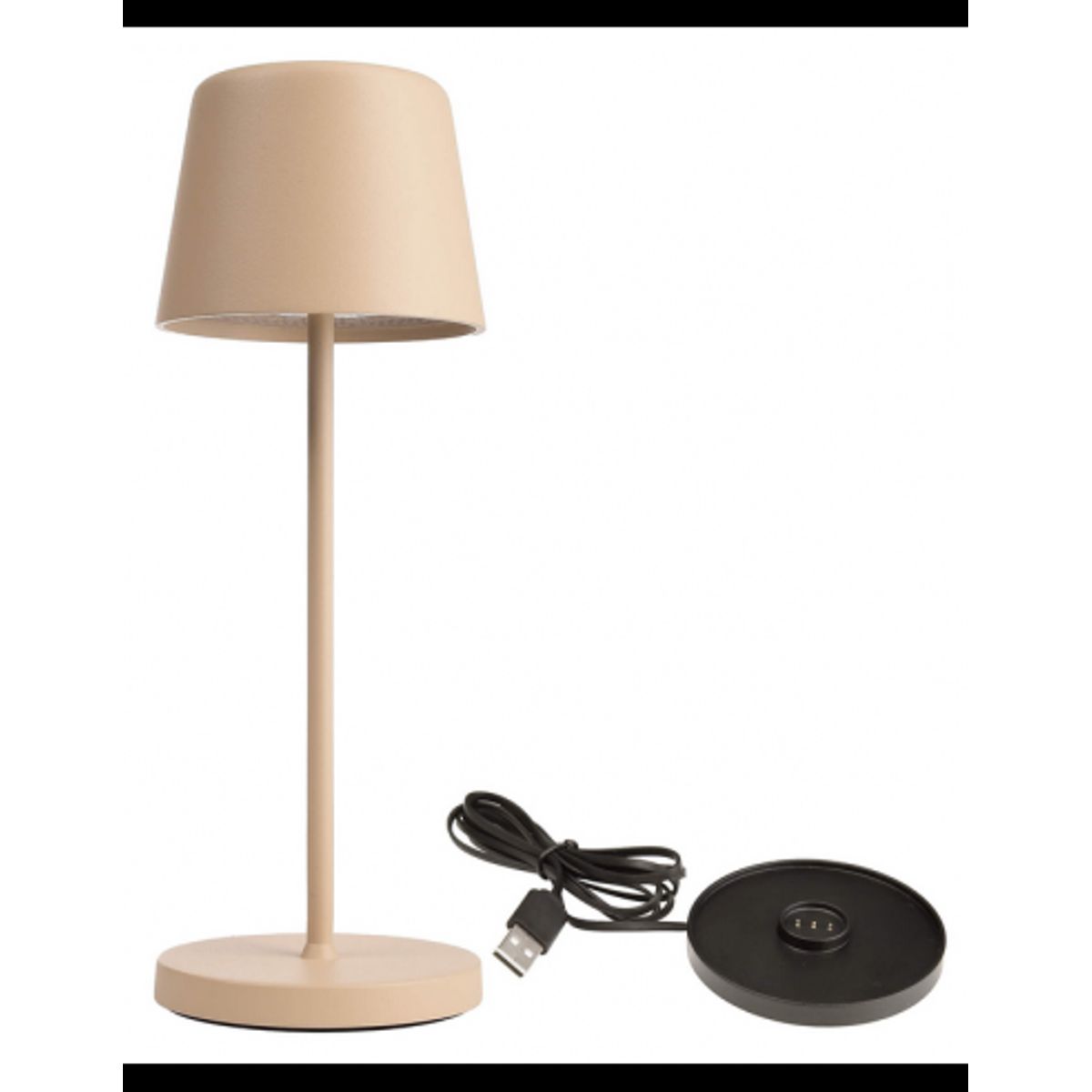 Canis Mini inden-/udendørs trådløs bordlampe H20,8 cm 2,3W LED - Mat beige