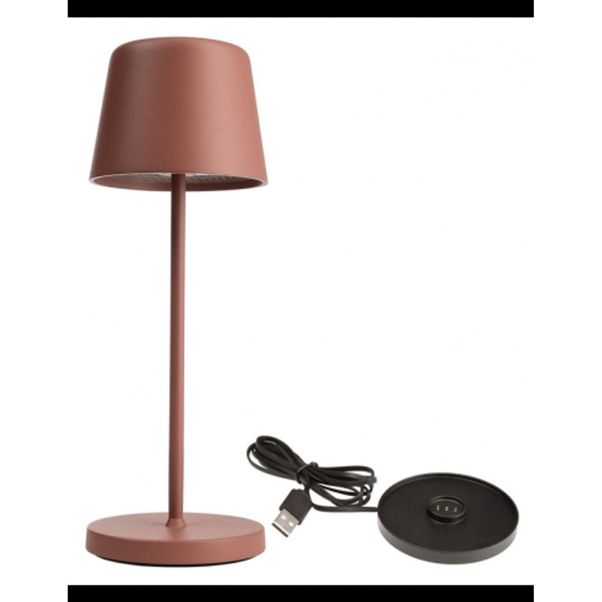 Canis Mini inden-/udendørs trådløs bordlampe H20,8 cm 2,3W LED - Mat terracotta