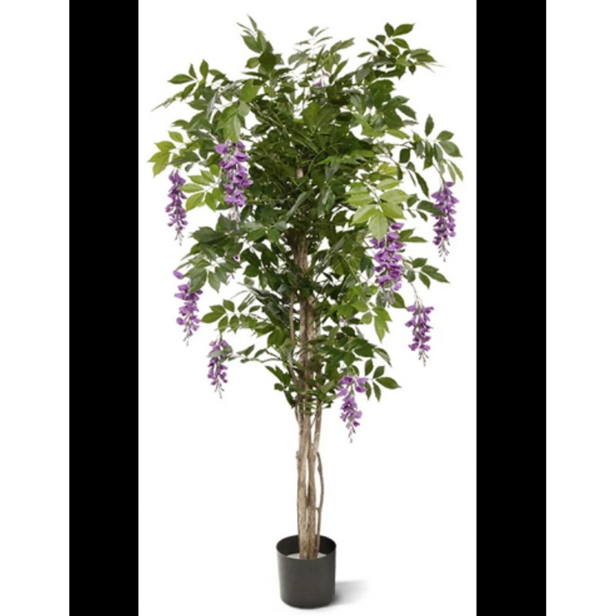 Stor kunstig Wisteria plante H150 cm - Grøn/Lilla