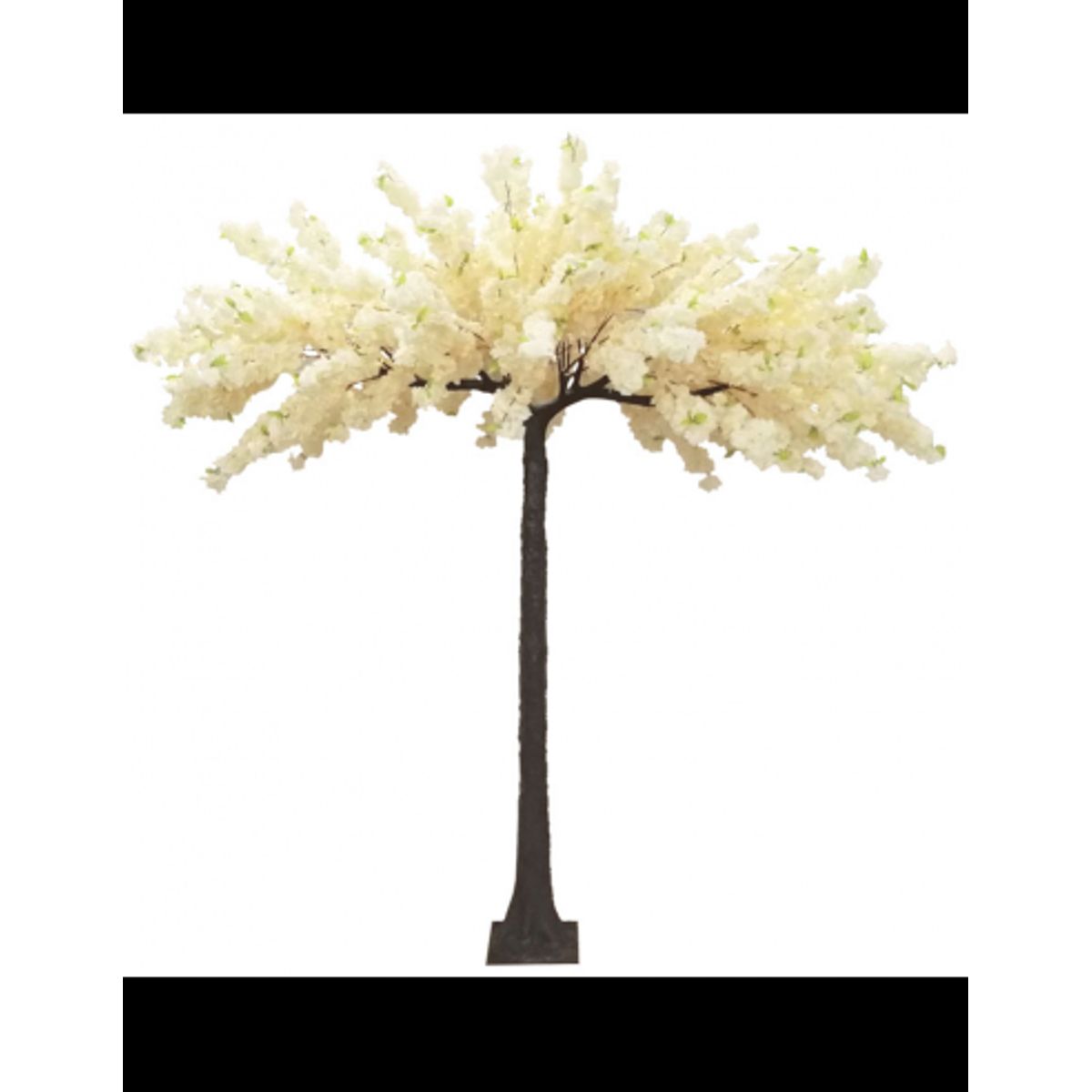 Stort kunstigt blomstertræ H260 cm - Creme