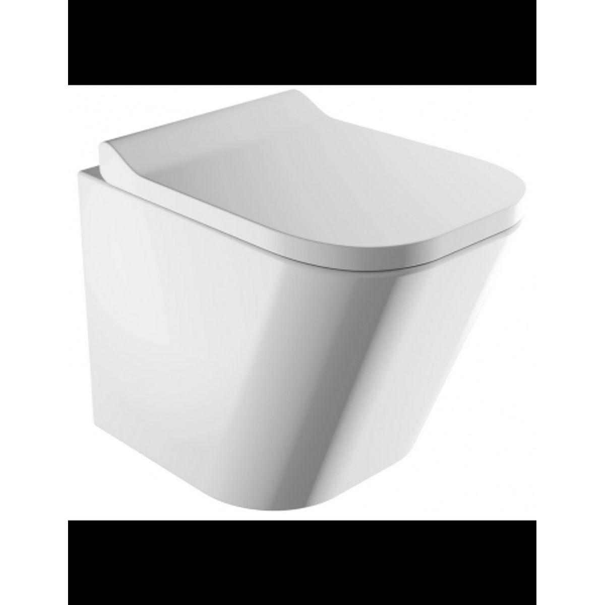 FONTANA Væghængt toilet D48,5 cm - Blank hvid