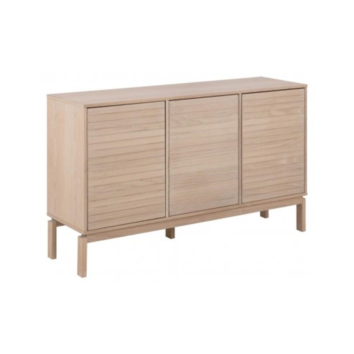 Linley sideboard i egetræ og egetræsfinér B135,4 cm - Hvidpigmenteret eg