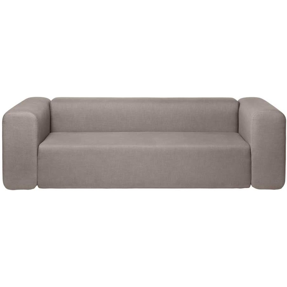 Lagoon, 3-Personers sofa, grå, H70x90x240 cm, stof